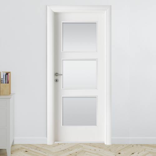 Sobna ulazna vrata | Portofino bela staklo