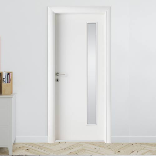 Sobna ulazna vrata | Portofino bela staklo